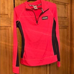 Victoria’s Secret PINK Bright Pink Quarter Zip S